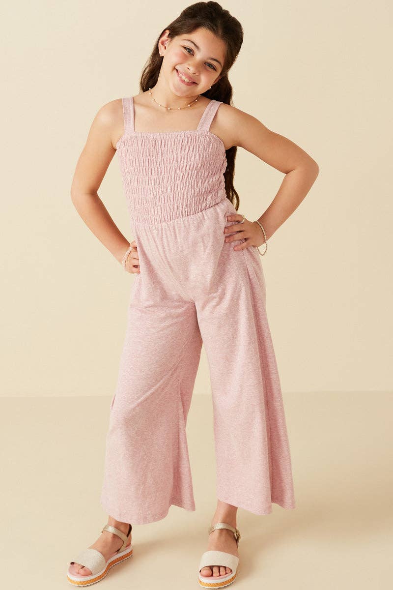 Smocked Knit Jumpsuit