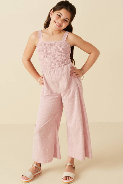 Smocked Knit Jumpsuit
