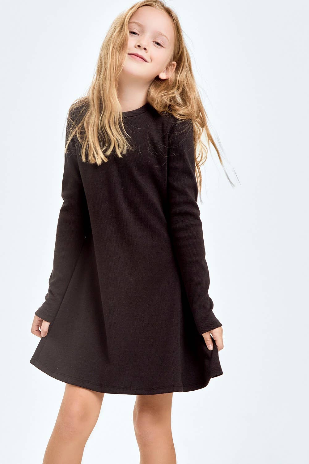 Cotton Knit Flare Dress - *MULTIPLE COLORS*
