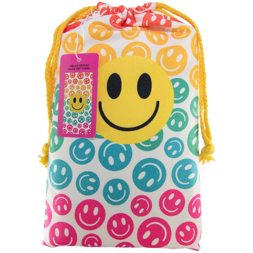 Happy Face Quick Dry Towel