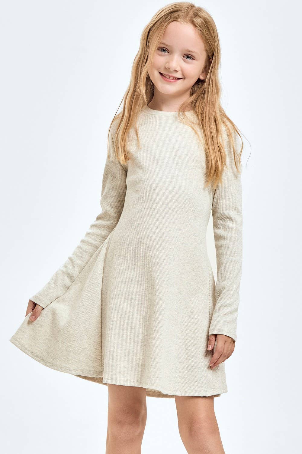 Cotton Knit Flare Dress - *MULTIPLE COLORS*