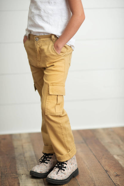 Kids Cargo Pants With Pockets *MULTIPLE COLORS*