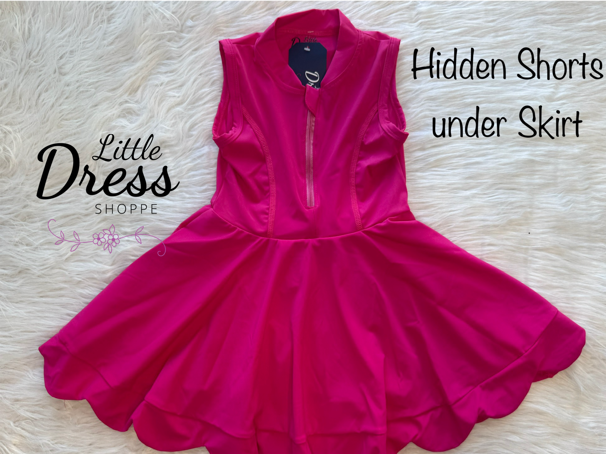 Pink Scallop Skirted Romper – Pink Poppy Boutique