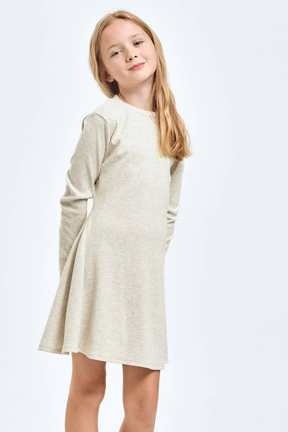 Cotton Knit Flare Dress - *MULTIPLE COLORS*