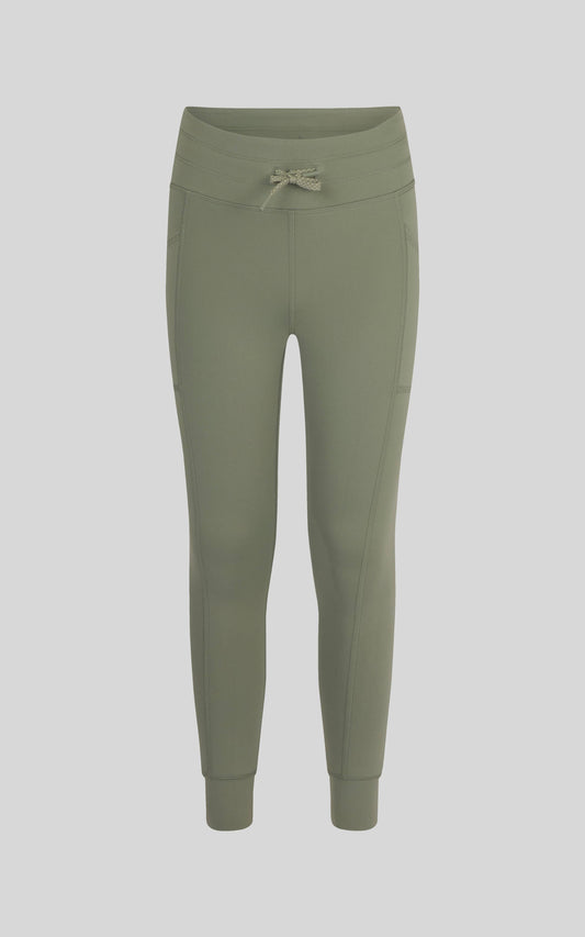Lux Cuffed Jogger with Pockets - Green