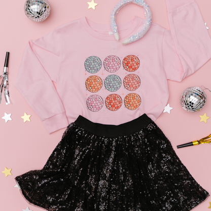 Pink Disco Ball - Long Sleeve