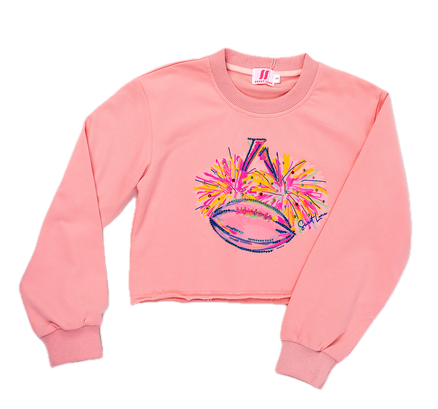 Sweatshirt Geaux Cheer WHITE