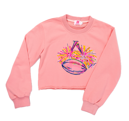 Sweatshirt Geaux Cheer WHITE