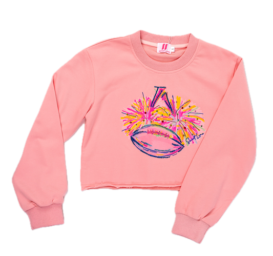 Sweatshirt Geaux Cheer WHITE