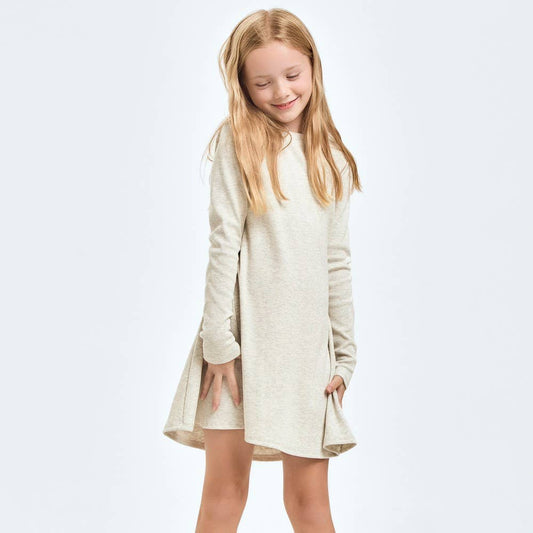 Cotton Knit Flare Dress - *MULTIPLE COLORS*