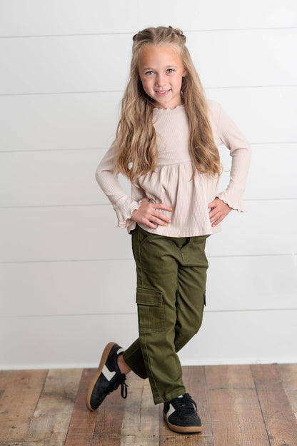 Kids Cargo Pants With Pockets *MULTIPLE COLORS*