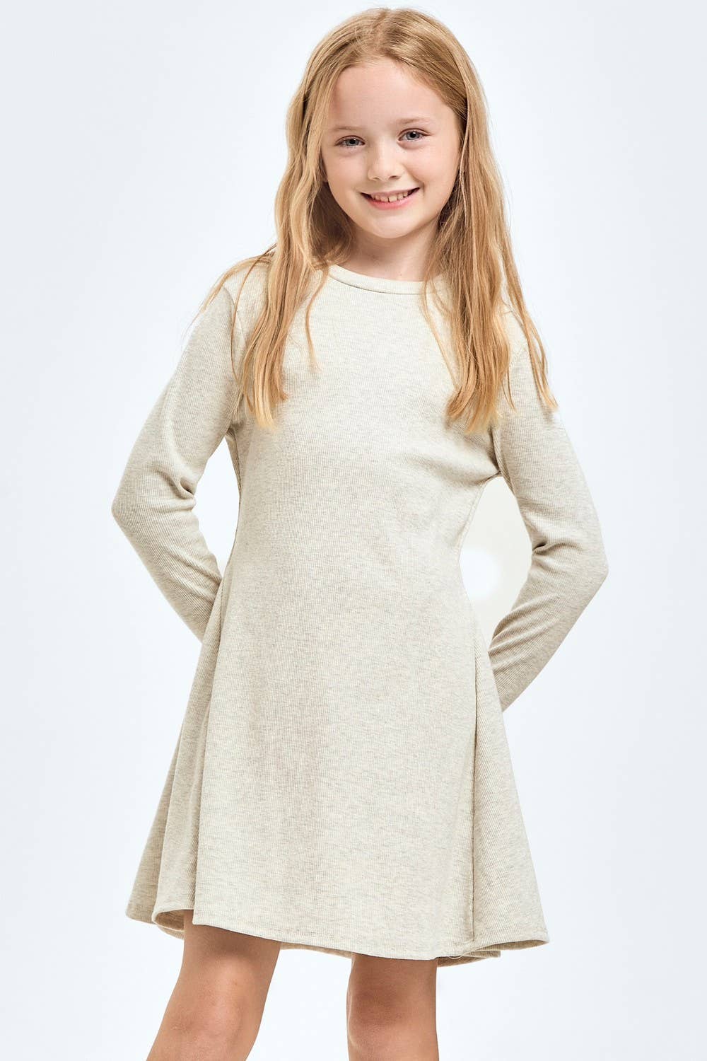 Cotton Knit Flare Dress - *MULTIPLE COLORS*