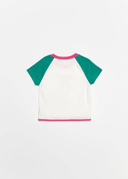 Baby Spice Tee: Carmine Rose
