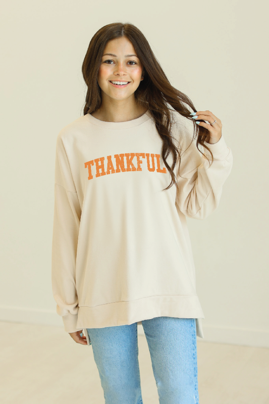 Thankful Micro Fleece Crewneck