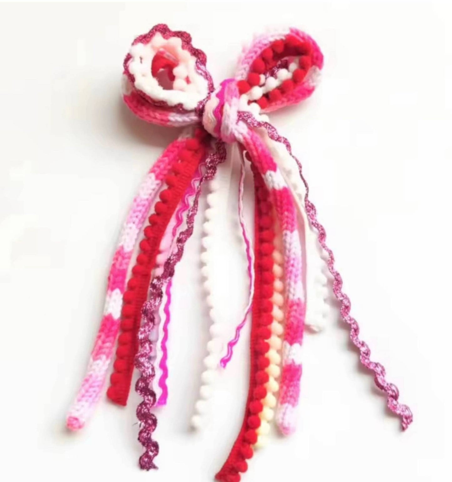 Valentine Textured Hair Bow