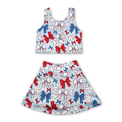 Athletic Tank/Skort Set - Baseball