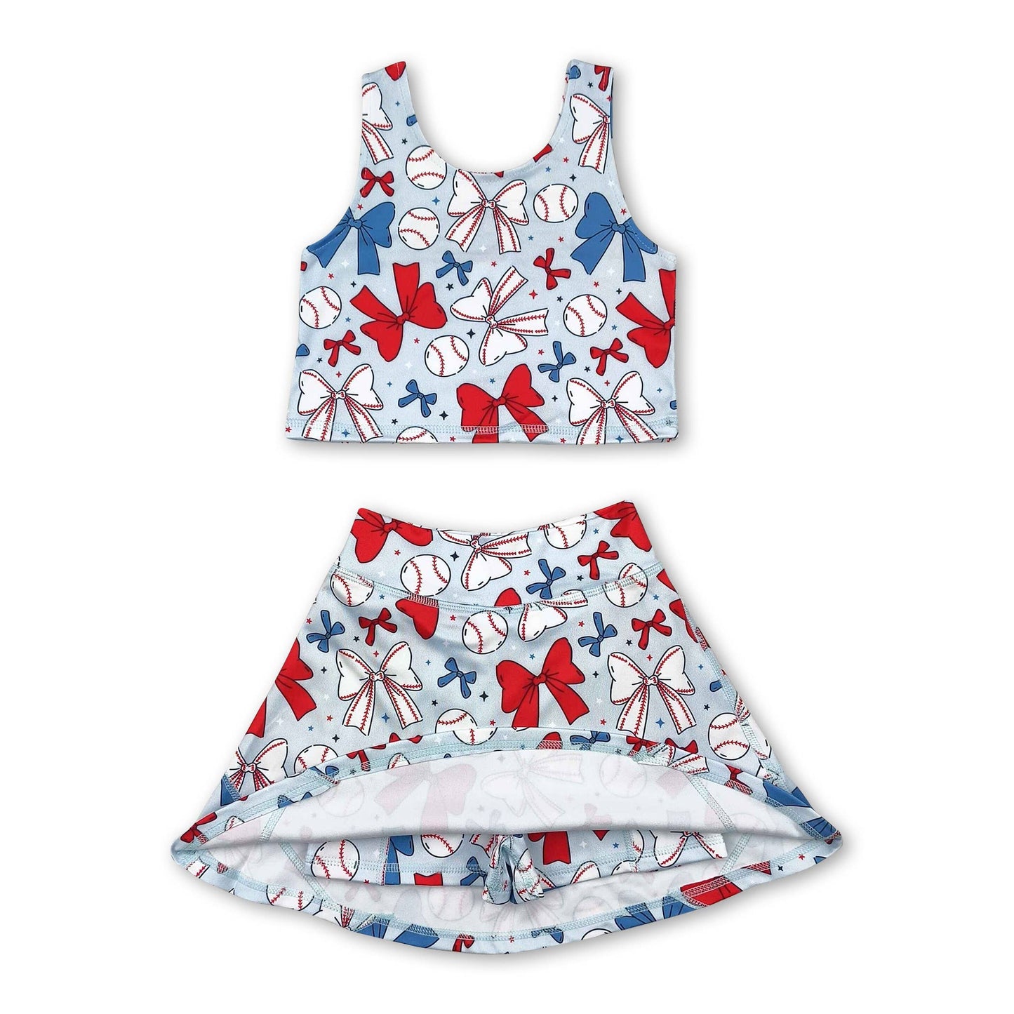Athletic Tank/Skort Set - Baseball