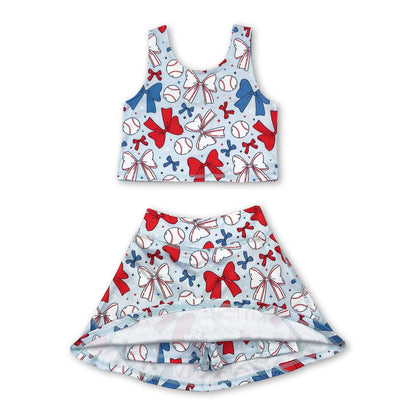 Athletic Tank/Skort Set - Baseball