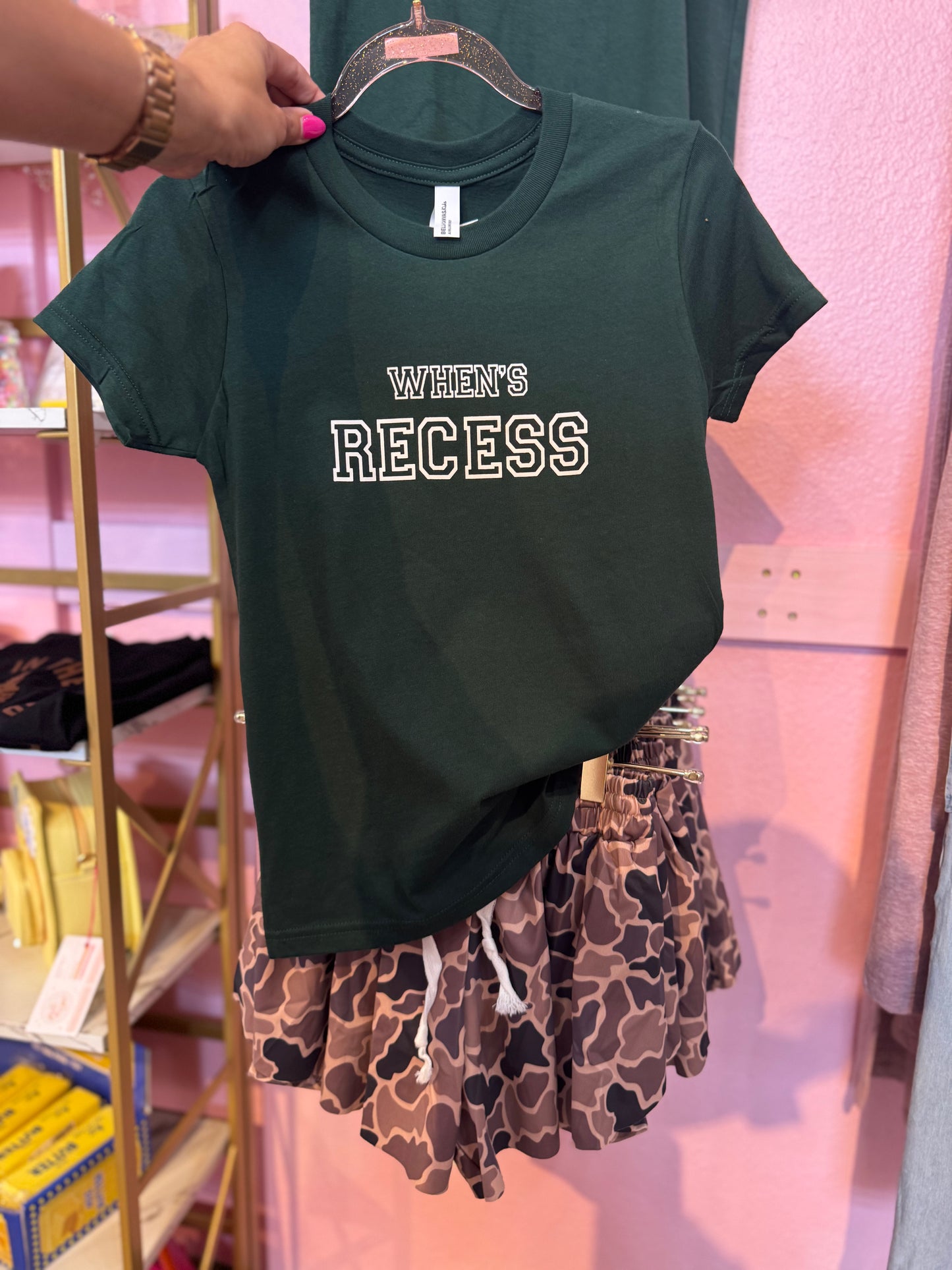 When's Recess | Kids Back to School Shirt