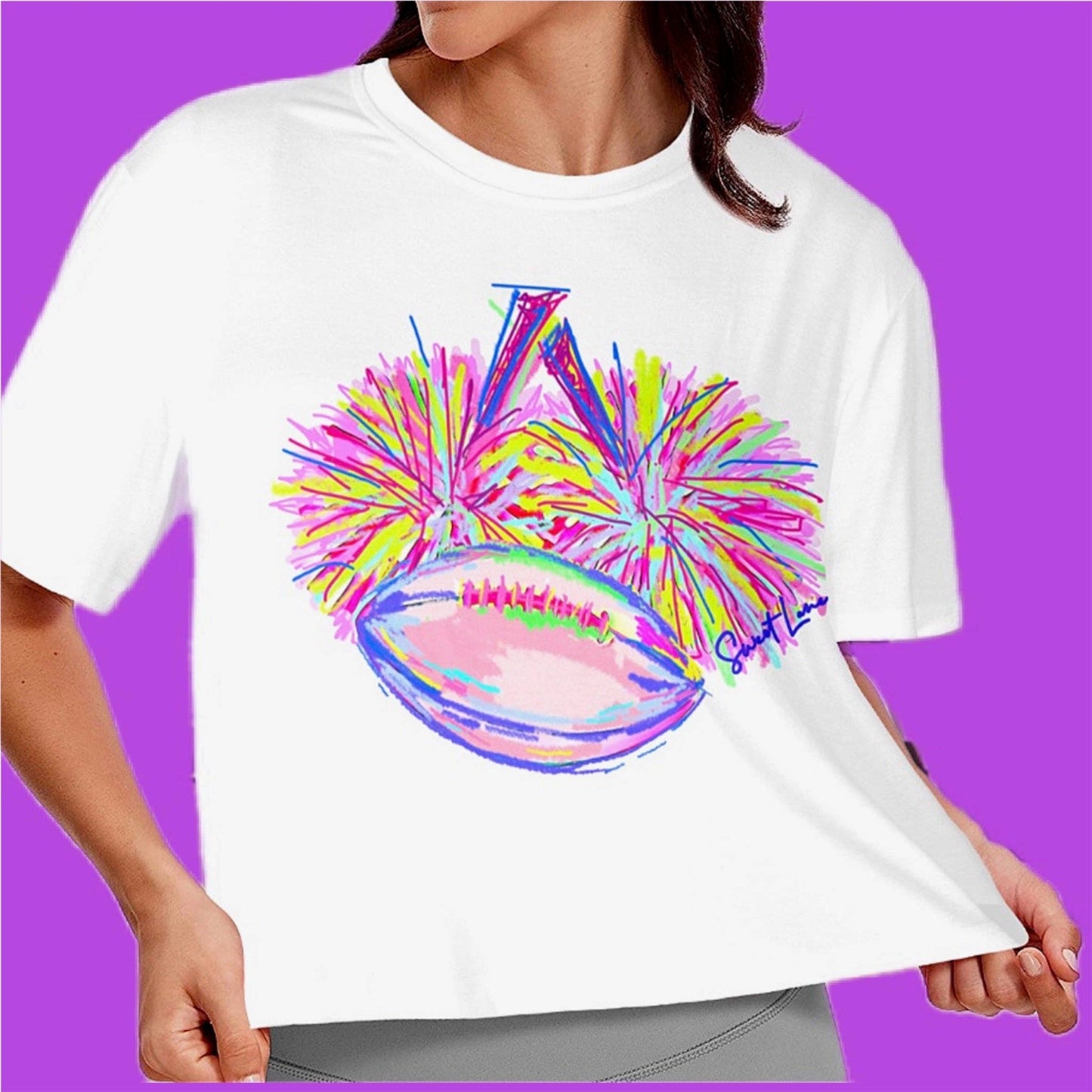 Sweatshirt Geaux Cheer WHITE