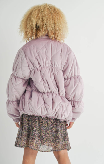 Tween Cosmic Quilted Coat
