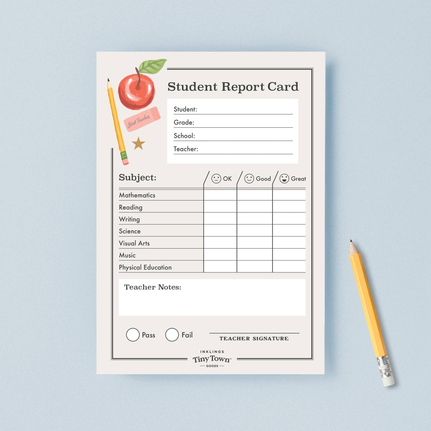 Play Notepad - Report Card