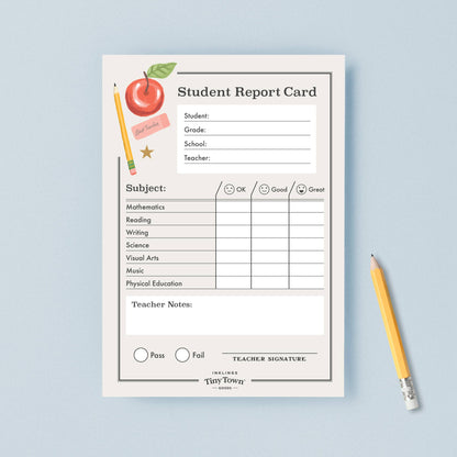 Play Notepad - Report Card