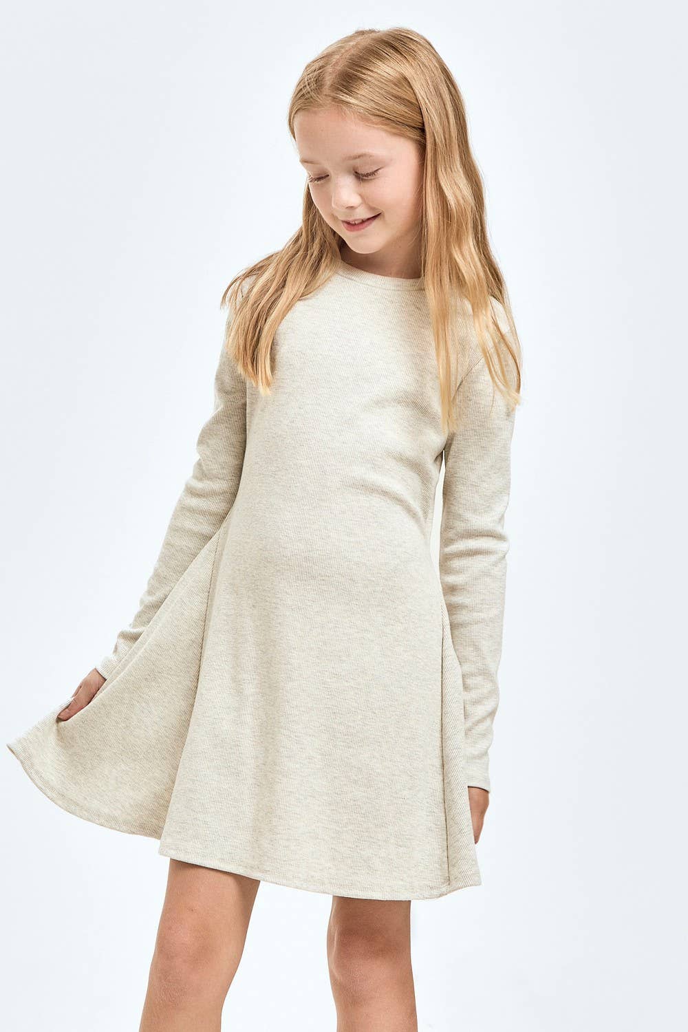 Cotton Knit Flare Dress - *MULTIPLE COLORS*