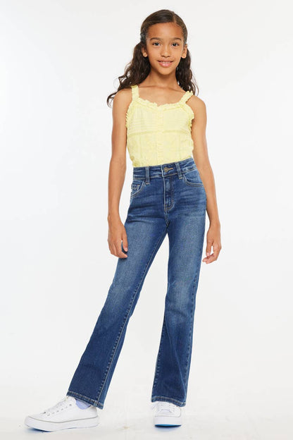 Kan Can Girls High Rise Bootcut