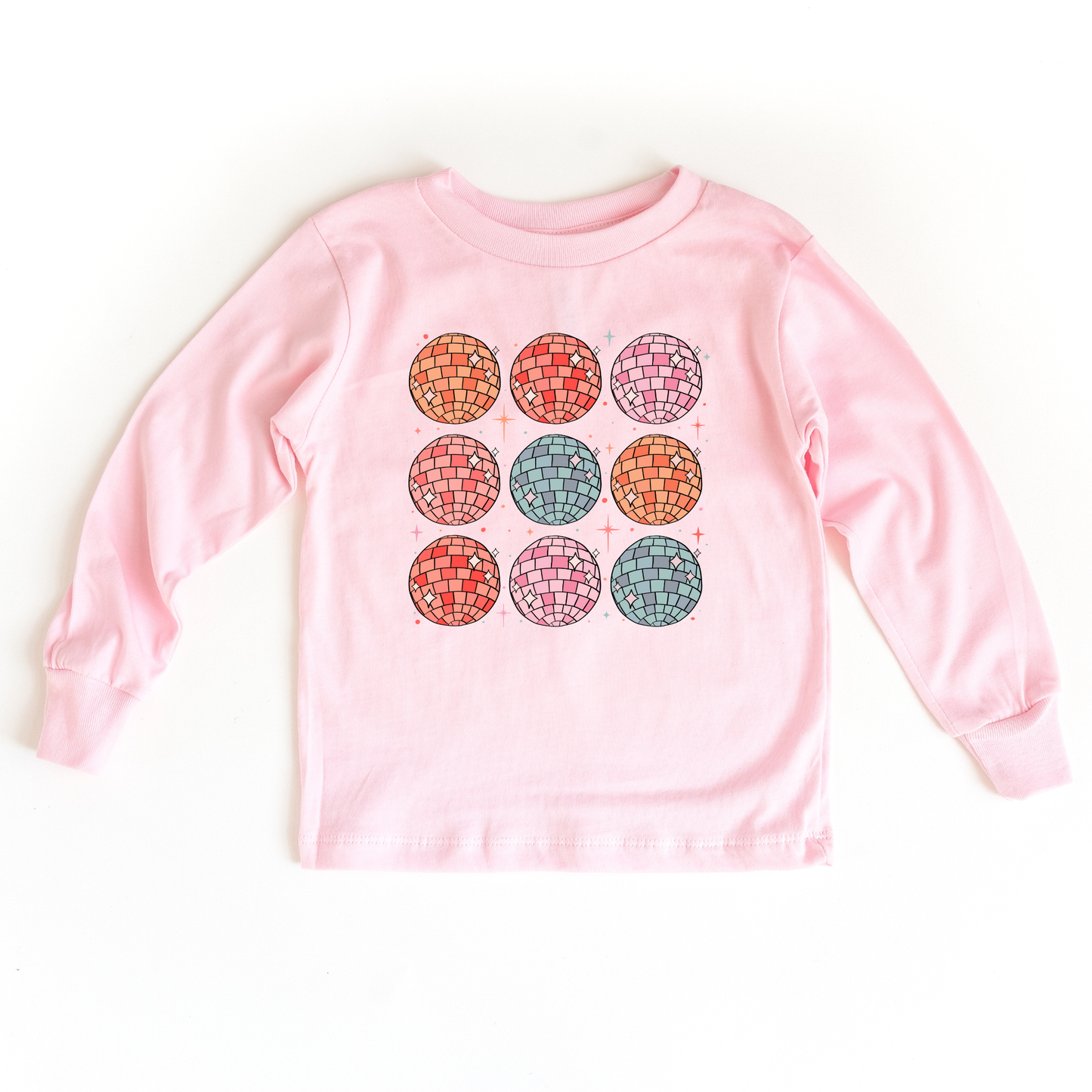 Pink Disco Ball - Long Sleeve