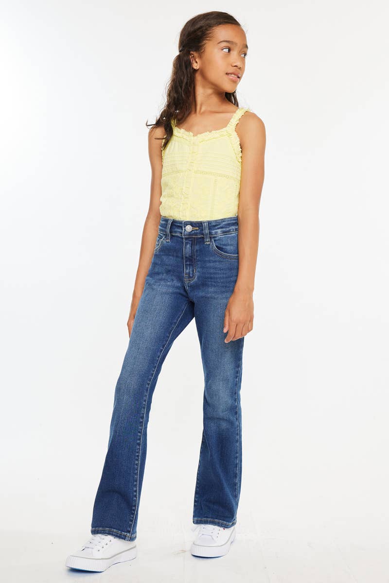 Kan Can Girls High Rise Bootcut