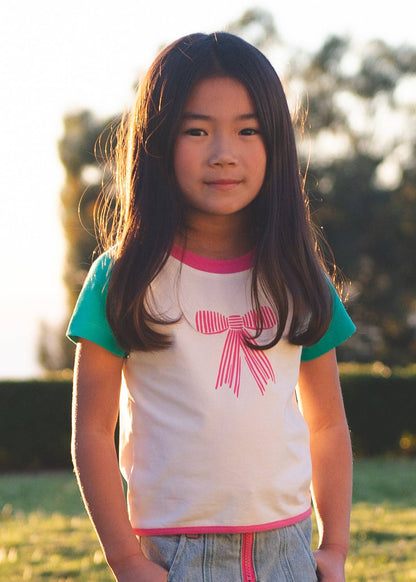 Baby Spice Tee: Carmine Rose