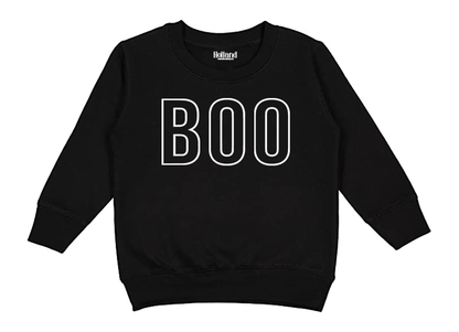 BOO | Kids Fall + Halloween Sweatshirt