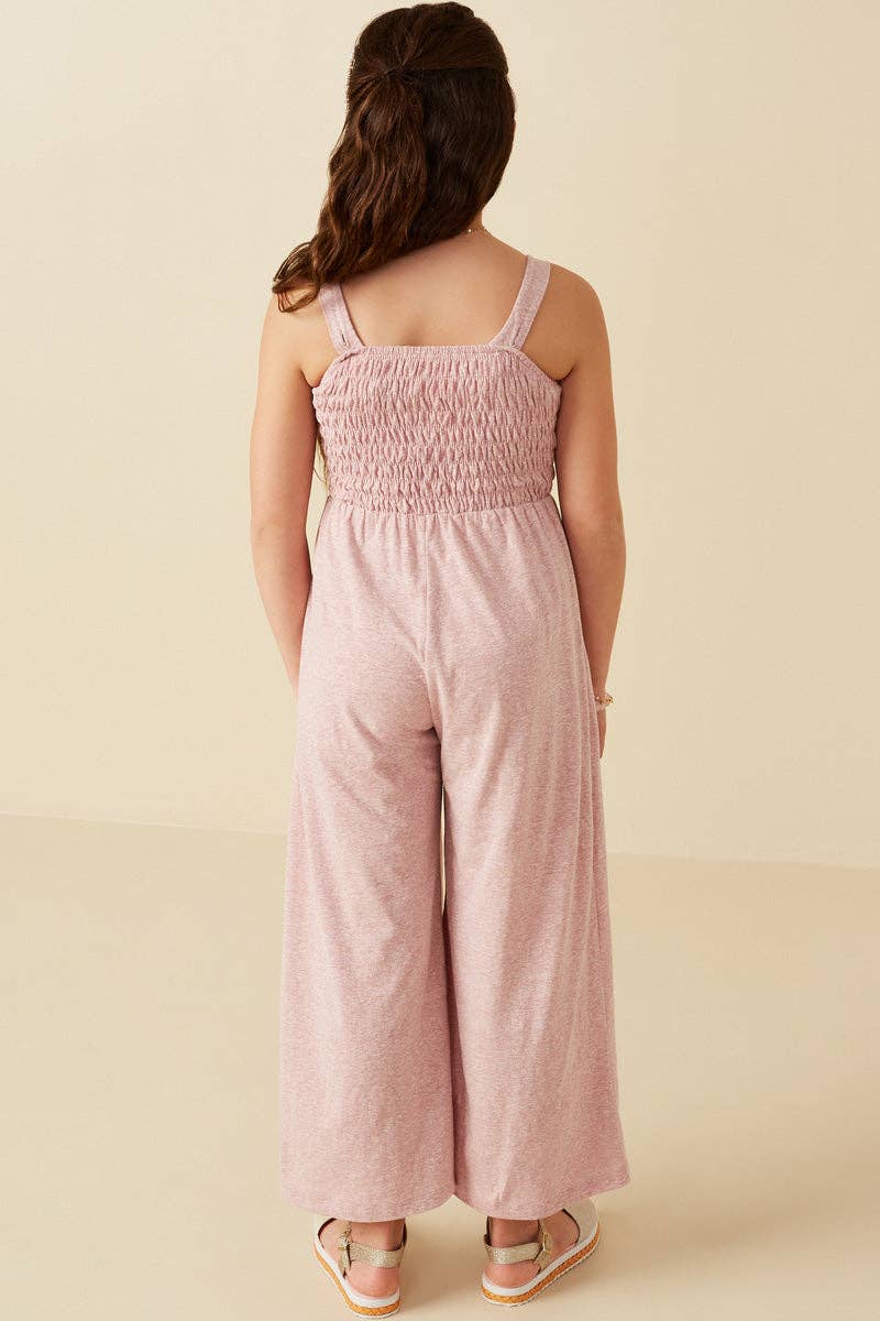 Smocked Knit Jumpsuit