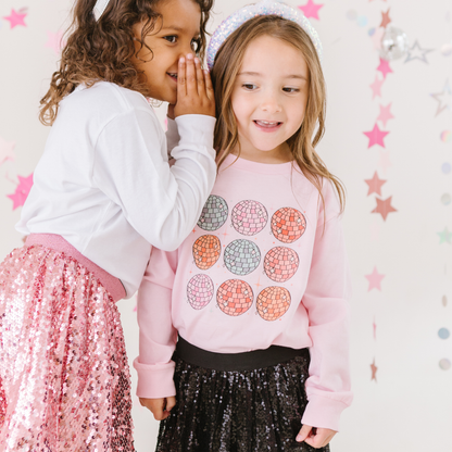 Pink Disco Ball - Long Sleeve