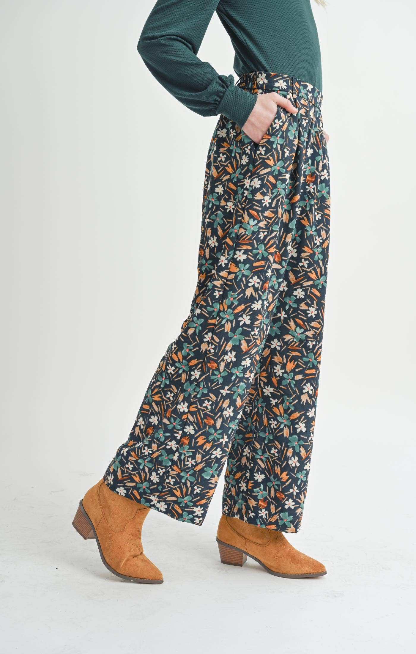 Tween Delightful Floral Pants