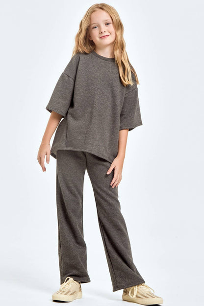 Cotton French Terry Top and Pants Set